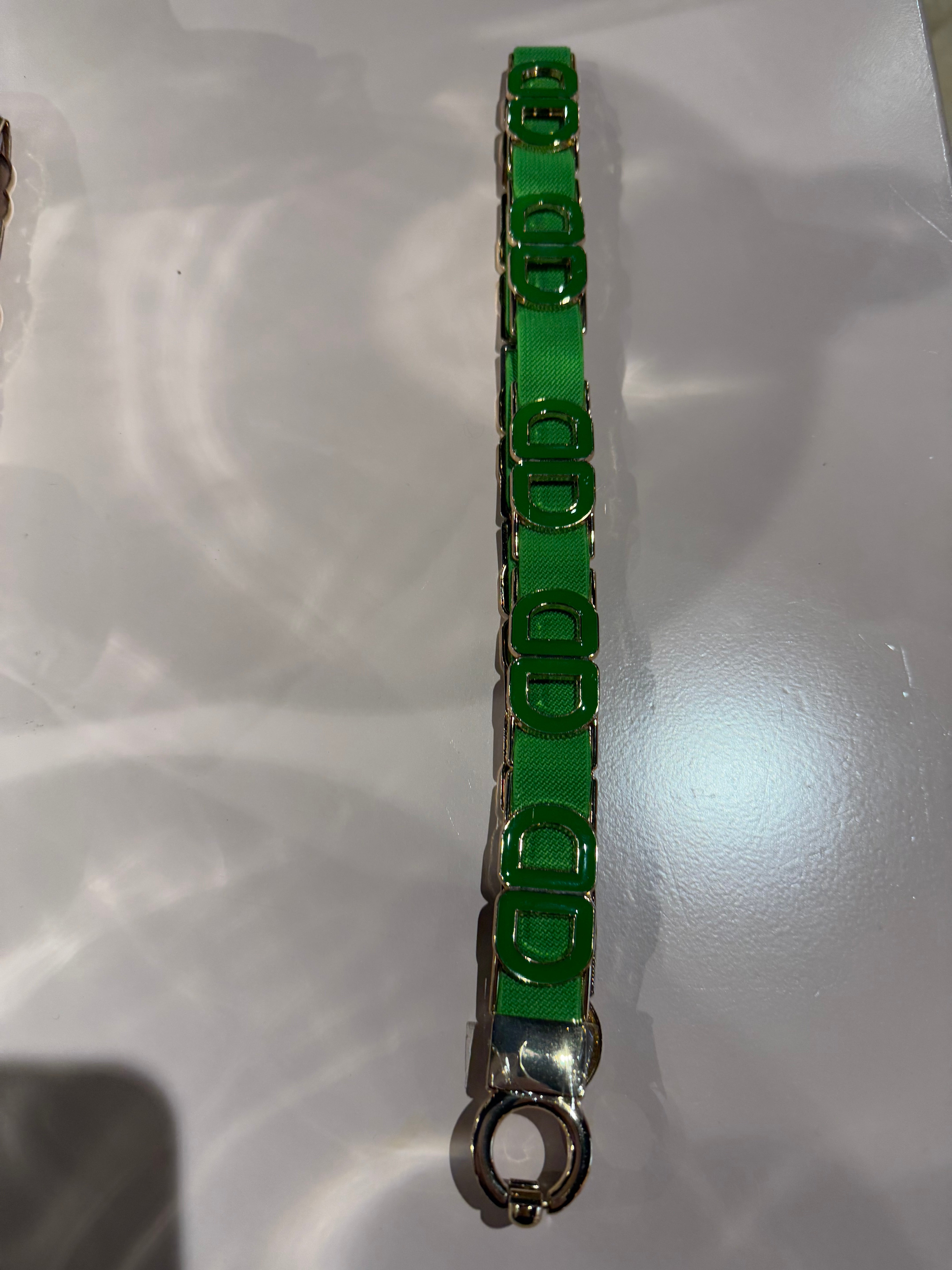 Elastische riem gucci groen